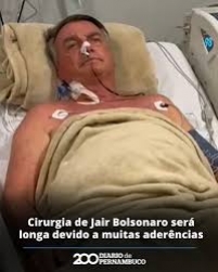 Bolsonaro ainda sofre consequ�ncias da facada da esquerda