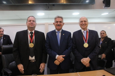 AL homenageou os m�dicos Jo�o e Thiago Modesto