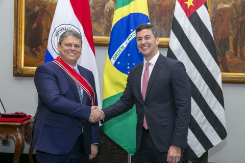 Tarc�sio e Santiago discutiram investimentos