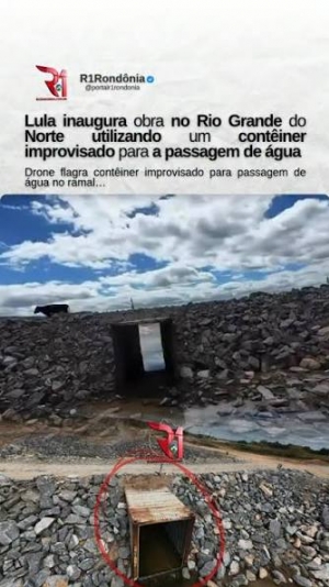 Em Natal, Lula inaugura obra improvisada com cont�iner, mas �gua n�o chega