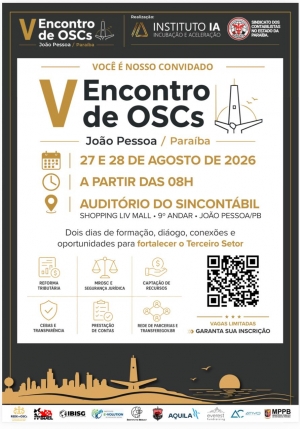 Instituto IA e SINCONT�BIL-PB promovem V Encontro de OSCs